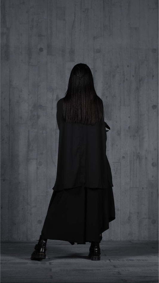 HY003-A字闊腳裙褲