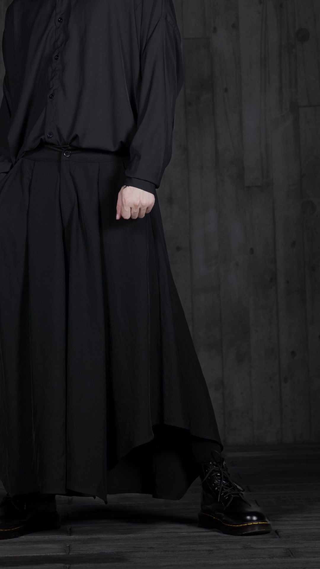 HY003-A字闊腳裙褲