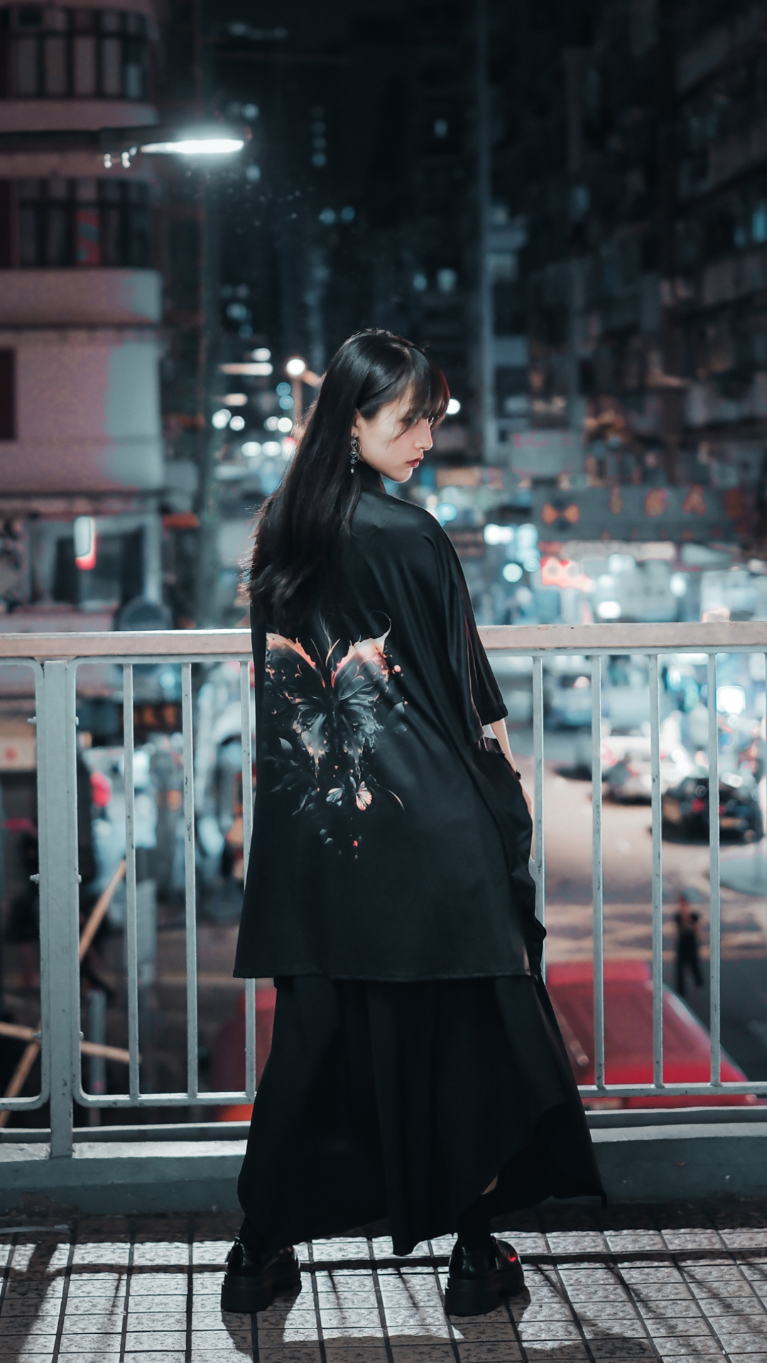 HY008 蝶 -蝴蝶背花恤衫