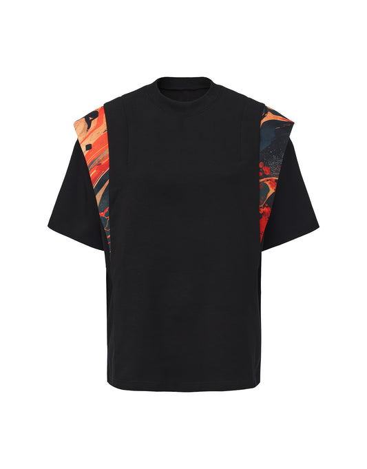 HL003 兩肩花布T恤 Pre-Order